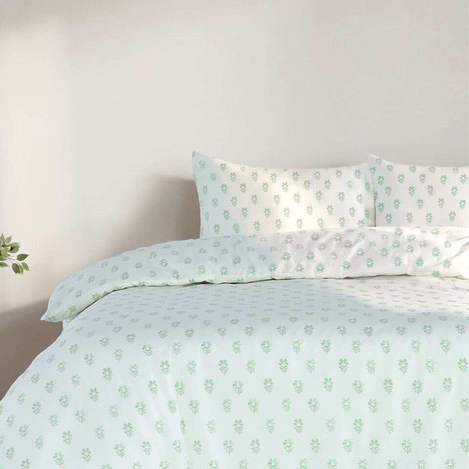 image 1 of Martex Studio Edition Sage Botanical Duvet Cover Set - King