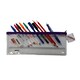 image 1 of Stationery Filled Purple Zip 13x5" Pencil Case