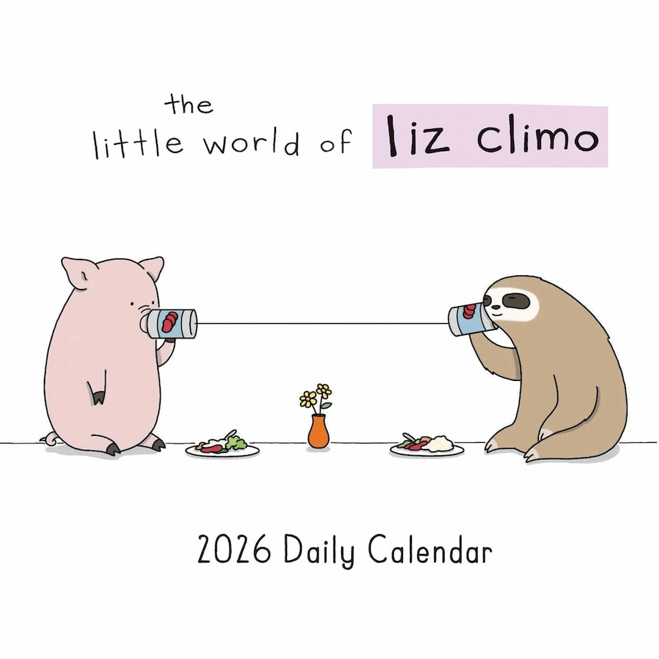 image 1 of The Little World Of Liz Climo Desk Calendar 2026, Desk Calendars, Day To View, Humour, Gift
