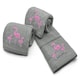 image 1 of Velosso Flamingo Embroidered Cotton Tea Towel 3 Pack Grey | Grey | One size