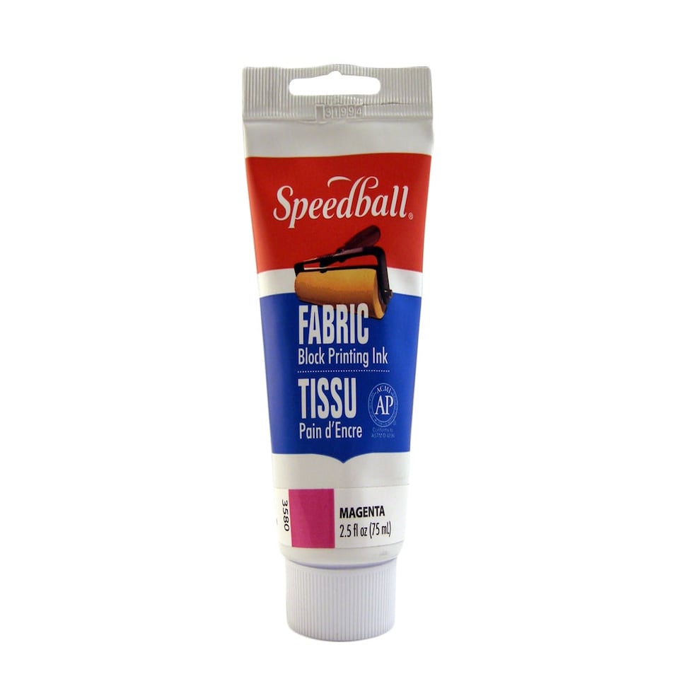 image 1 of Speedball Fabric Block Printing Ink, Magenta, 2.5oz