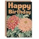 image 1 of Chrysanthemum Flowers Floral Illustration Her Birthday Card