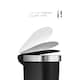 image 4 of Simplehuman 40L Slim Pedal Kitchen Bin with Liner Rim, Black Plastic
