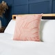image 1 of BHS Luxury Chevron Cushion with Velvet, Pink