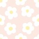 image 2 of Ditsy Daisy Wallpaper in Soft Peach Multi