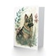 image 2 of Dog Lover German Shepherd Boho Animal Portrait Greeting Card