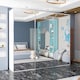 image 2 of Expansive 250cm 3-Door Sliding Mirrored Wardrobe with Integrated Drawers | White, Black, Grey Finish White | White250cm