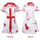 image 3 of Bloody Nurse Costume | Red | L