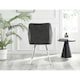 image 5 of Furniturebox 2x Falun Dark Grey Fabric Silver Leg Dining Chairs
