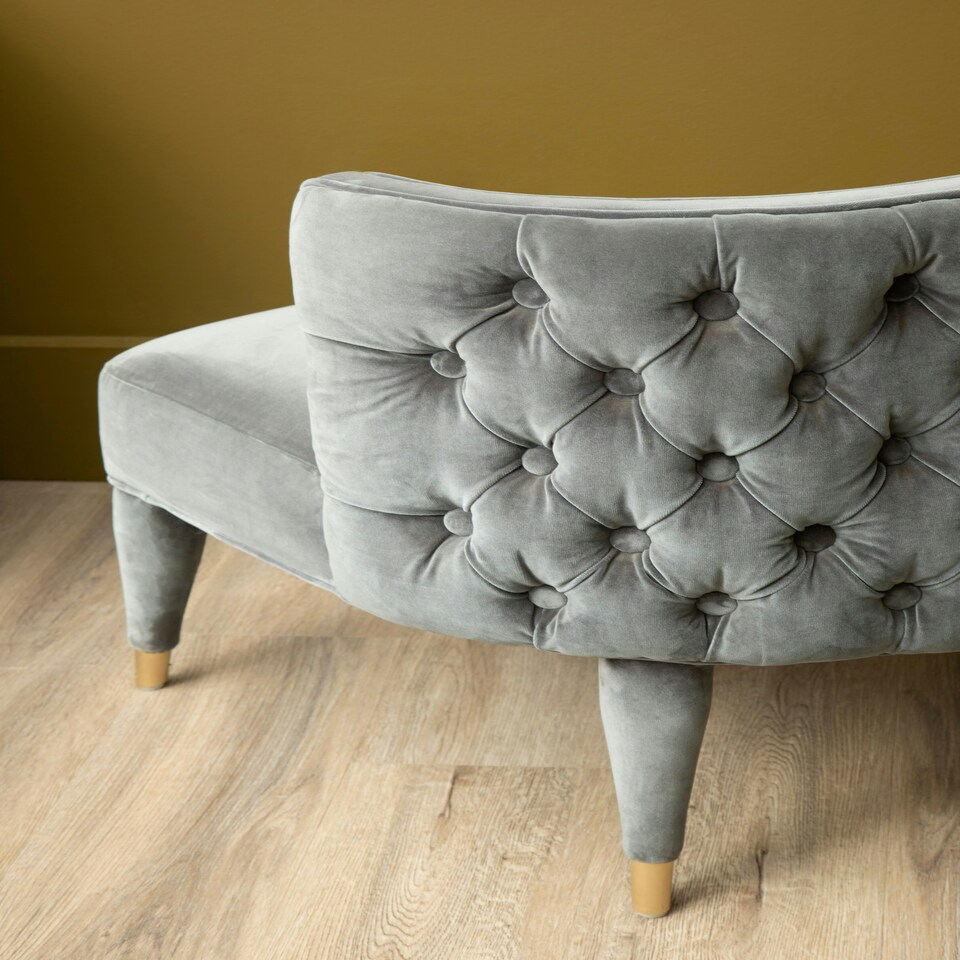 image 1 of Grey Feature Chair,Mahogany Framed Ocassional Chair, Plush Velvet Upholstered Armchair,Sleek Lounge Chair Grey