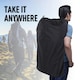 image 5 of Outsunny 6 Seat Camping Bench Folding Portable Outdoor with Cooler Bag Black
