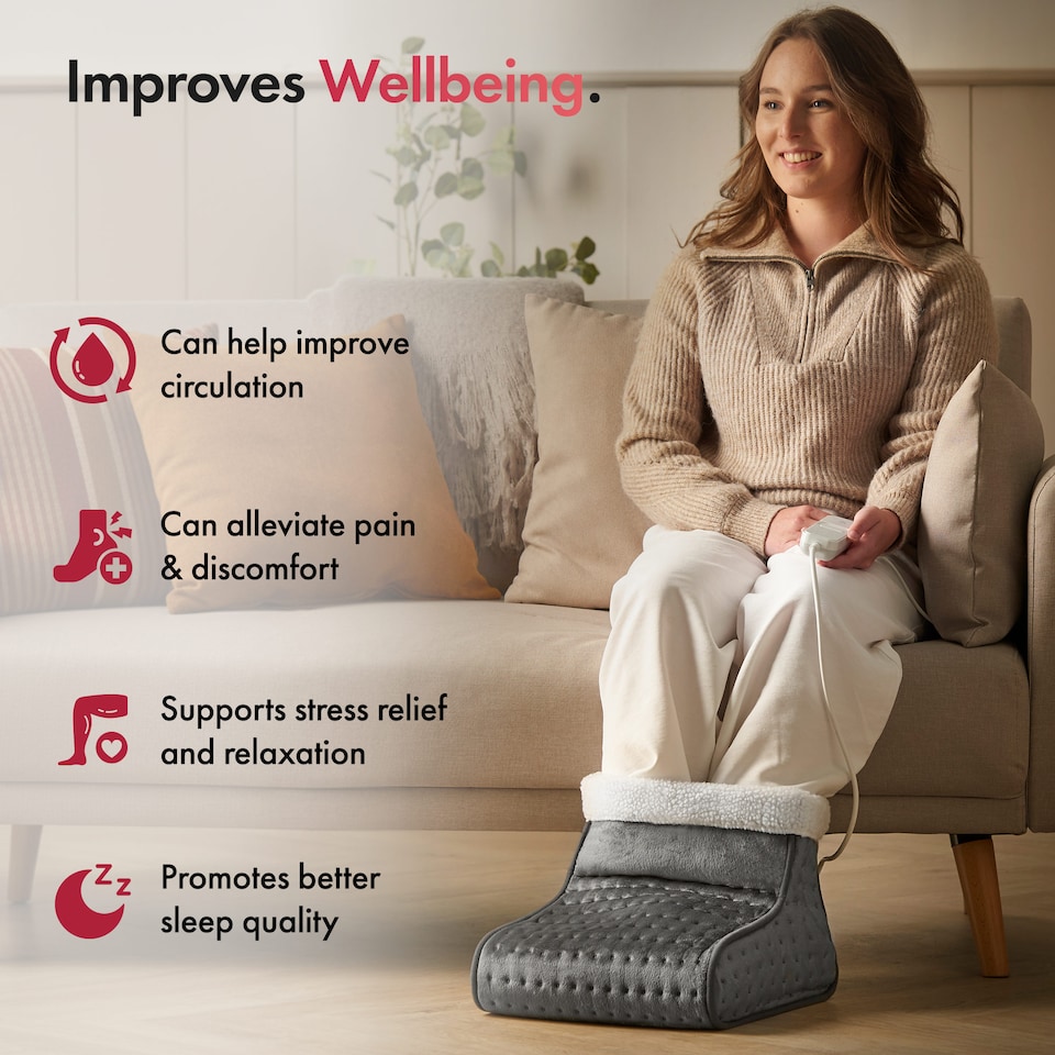 image 1 of VonHaus Electric Heated Foot Warmer