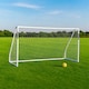 image 1 of Strike Football Goal - 12ft x 6ft - Kids Soccer Practice Net for Park Garden Outdoor Play | White