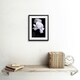 image 2 of Photo Nature Black White Rose Petal Flower 9x7" Black Framed Wall Art Print