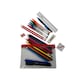 image 1 of Stationery Filled Red Zip 8x5" Pencil Case with Colouring Pencils
