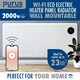 image 3 of Purus 2000W Smart Wifi Eco Heater Electric Panel Radiator Wall Mounted White