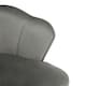image 5 of Interiors by Premier Grey Velvet Dining Chair, Durable & Adjustable Velvet Office Chair, Backrest Grey Accent Chair with Gold Legs