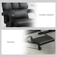 image 6 of HOMCOM Executive Office Chair, PU Leather Desk Chair with Armrests Black
