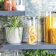 image 5 of Argon Tableware Glass Storage Jars with Metal Lids - 1.5 Litre - Silver - Pack of 3