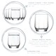 image 2 of LAV Diamond Shot Glasses - 80ml - Clear - Pack of 6 | Clear | Clear