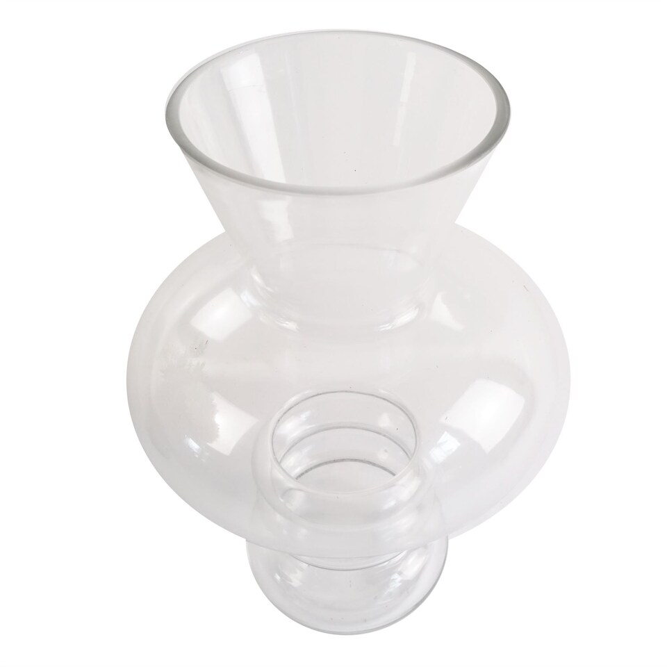 image 1 of Glass Vase Bubble Clear Glass Vase 35cm Botanik | White | 35