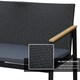image 4 of Outsunny 4-Piece Cushioned Outdoor Rattan Wicker Chair and Loveseat Furniture