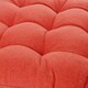 image 5 of Harbour Housewares Square Garden Chair Seat Cushions - Paprika - Pack of 6 Red