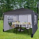 image 2 of MCC Direct Gazebo 3x3 Pop up Garden Outdoor Tent Patio Canopy Marquee with Sides