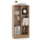 image 1 of COSTWAY 5-Cube Bookcase Wooden Storage Organizer White Yellow