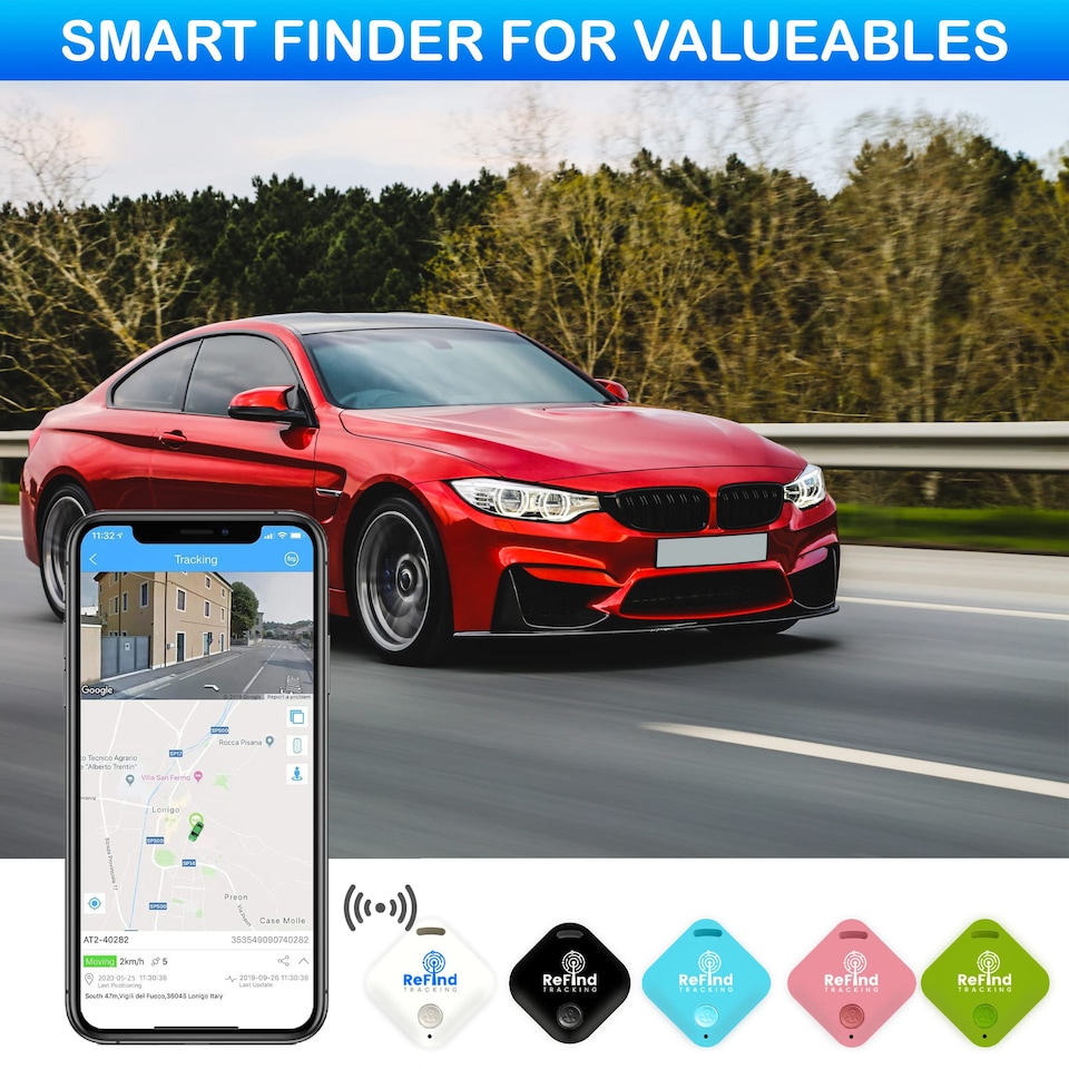 image 1 of R4 Smart Tracker for Android & iPhone Bluetooth 5.0 Samsung GPS AirTag