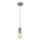 image 1 of Douille 1 Light Ceiling Pendant Polished Nickel, E27