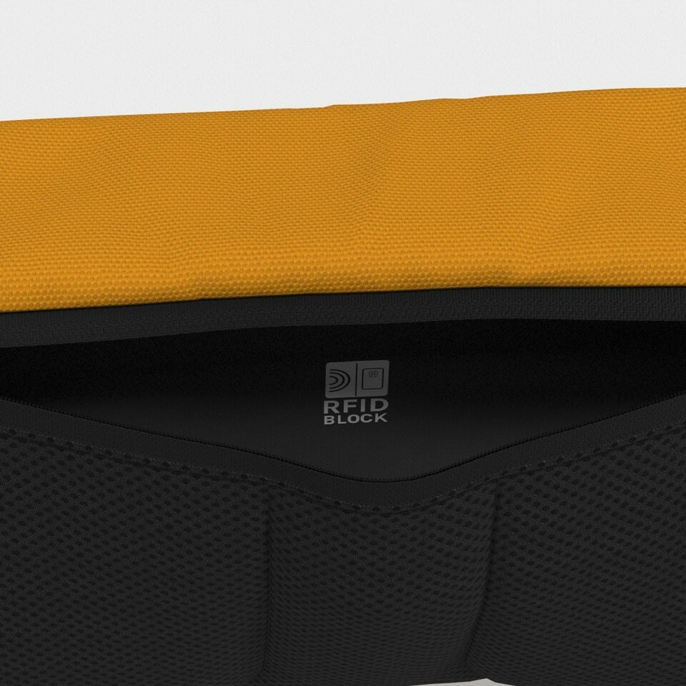 image 1 of CabinZero Bum Bag 2L, Anti-Theft RFID Blocking Travel Hip Pack | Orange | Orange Chill