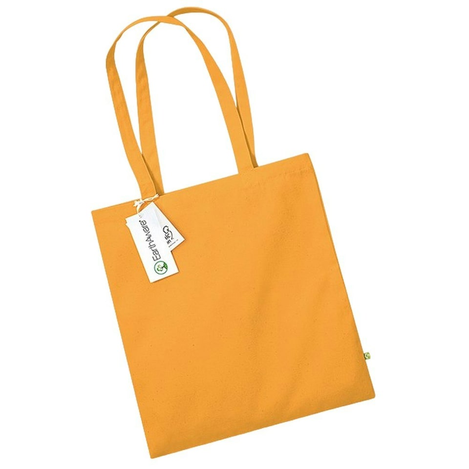Westford Mill EarthAware Organic Bag For Life Tote Bag - Amber - One Size Orange