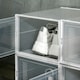 image 8 of HOMCOM 8PCS Stackable Clear Plastic Shoe Storage Box for UK/EU Size 8.5/43 