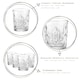 image 2 of Bormioli Rocco Bartender Stone Double Whisky Glasses - 390ml - Pack of 4 Clear