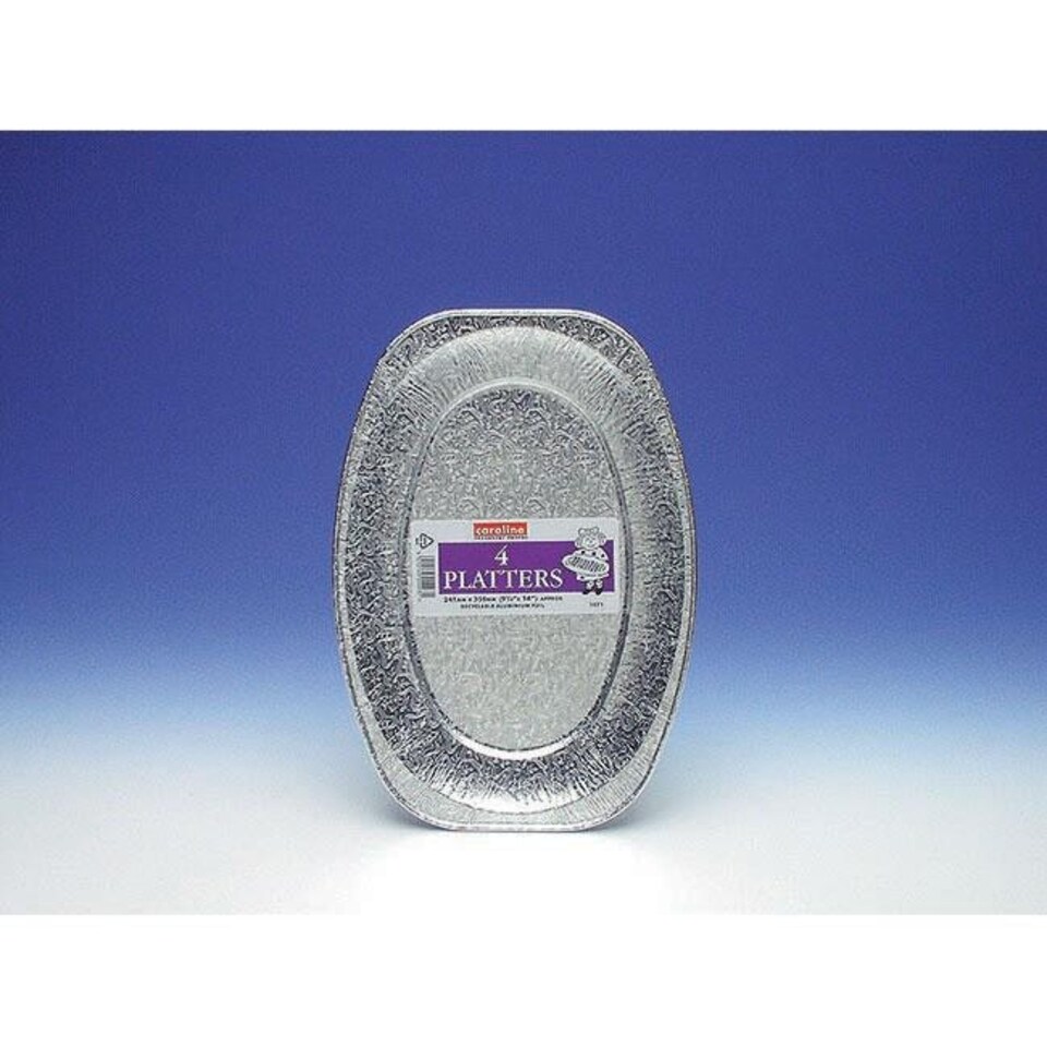 Caroline Foil Platters Small 14'' 4pk 1071 - One Colour - One Size