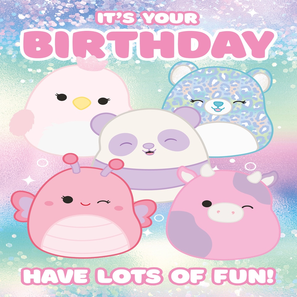 Squishmallows Birthday Card
