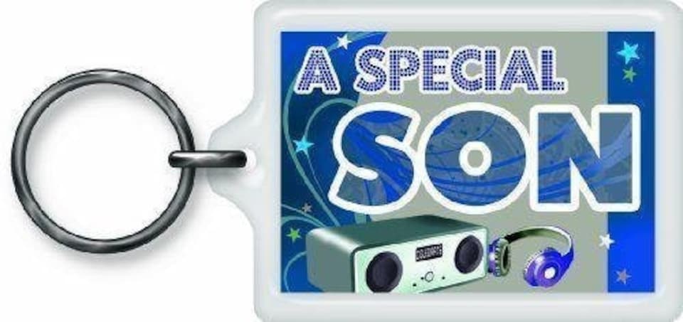image 1 of Special Son Sentimental Keyring - Birthday Christmas Gift