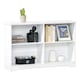 image 1 of HOMCOM Simple Modern 4-Compartment Low Bookcase w/ Shelves Cube