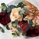 image 6 of Homescapes Artificial Burgundy Roses and Dahlias Bouquet, 67 cm