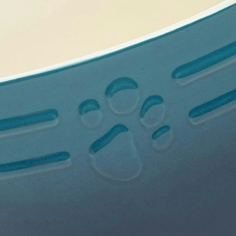 image 1 of Scruffs Ceramic Ombre Pet Food Bowl 19cm | Blue | 1