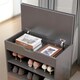 image 7 of Shoe Storage Bench 60CM Grey Grey