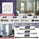 image 4 of Extendable Curtain Pole Flat Curtain Rail Pole Set Includes Rings, Finials, Brackets & Fittings - Black Nickel - 440cm to 218 cm (15" to 86")