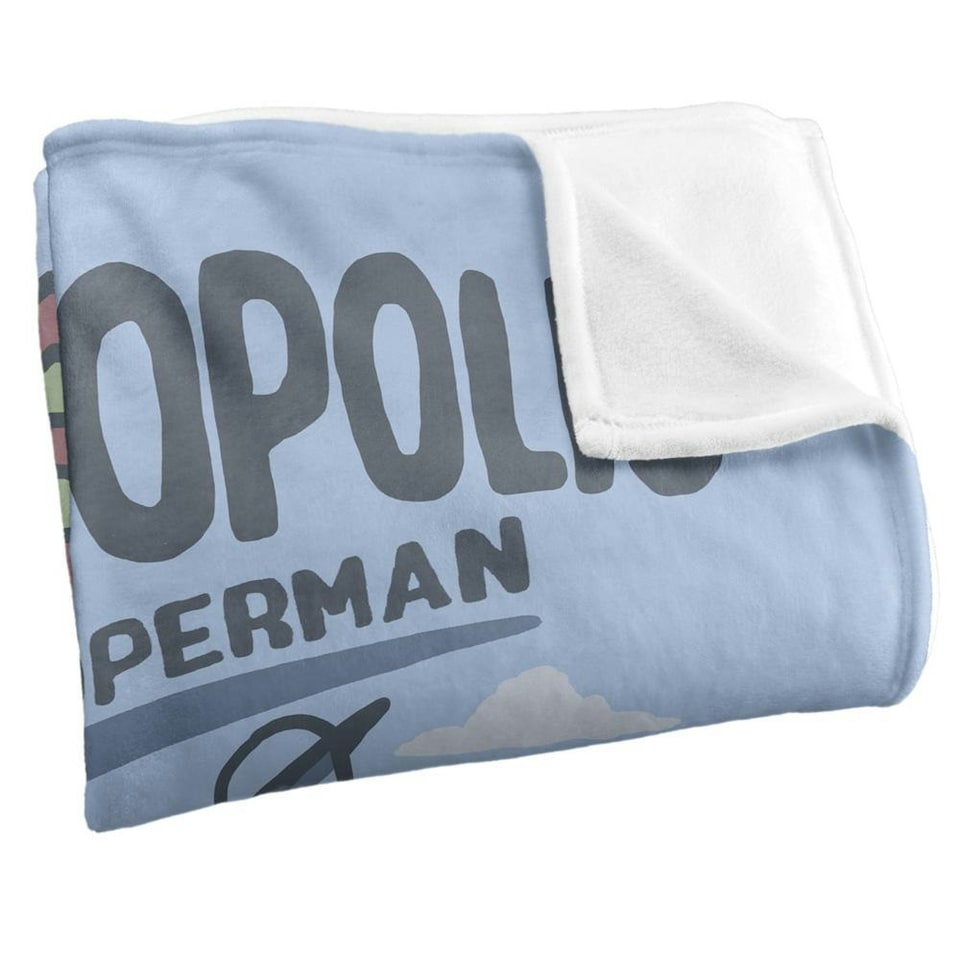 image 1 of Superman Metropolis Blanket - Multicoloured - One Size