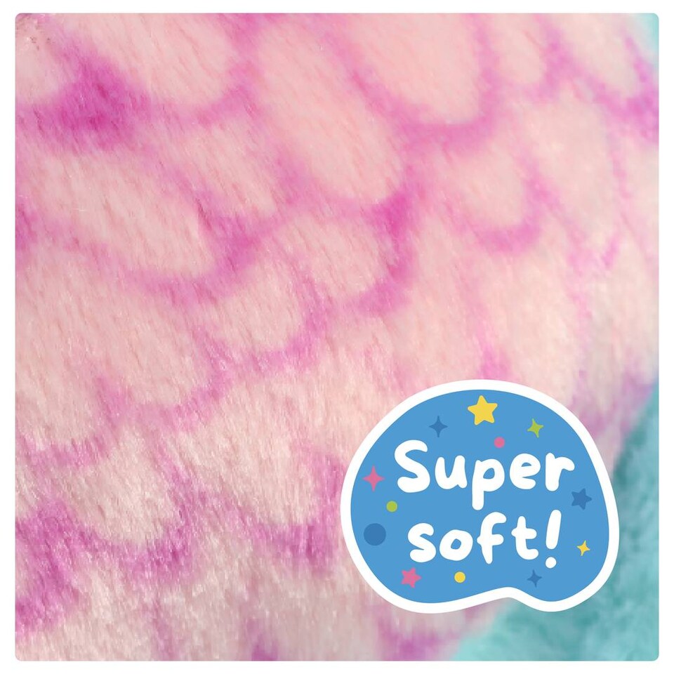 image 1 of Kids Worry Yummy Monster Cuddly Plush Toy Gift Set of 3 - Jumbo, Large and Clip-On Sizes Included