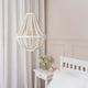 image 1 of ValueLights Elodie Easy Fit Shabby Chic Natural Beaded Hanging Chandelier Ceiling Light Shade - Bulb Included
