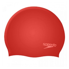 Speedo Childrens/Kids Silicone Swim Cap - Red - One Size