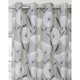 image 1 of Iona Printed Lined Eyelet Curtains 168cm x 183cm Grey | Grey | Grey