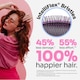 image 4 of WetBrush Original Detangler Hair Brush Gently Separates Knots With Ease, Does Not Rip Hair, For All Hair Types, Purple