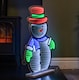 image 3 of 60cm Light up Snowman Infinity Christmas Decoration with Multi-Coloured LEDs
